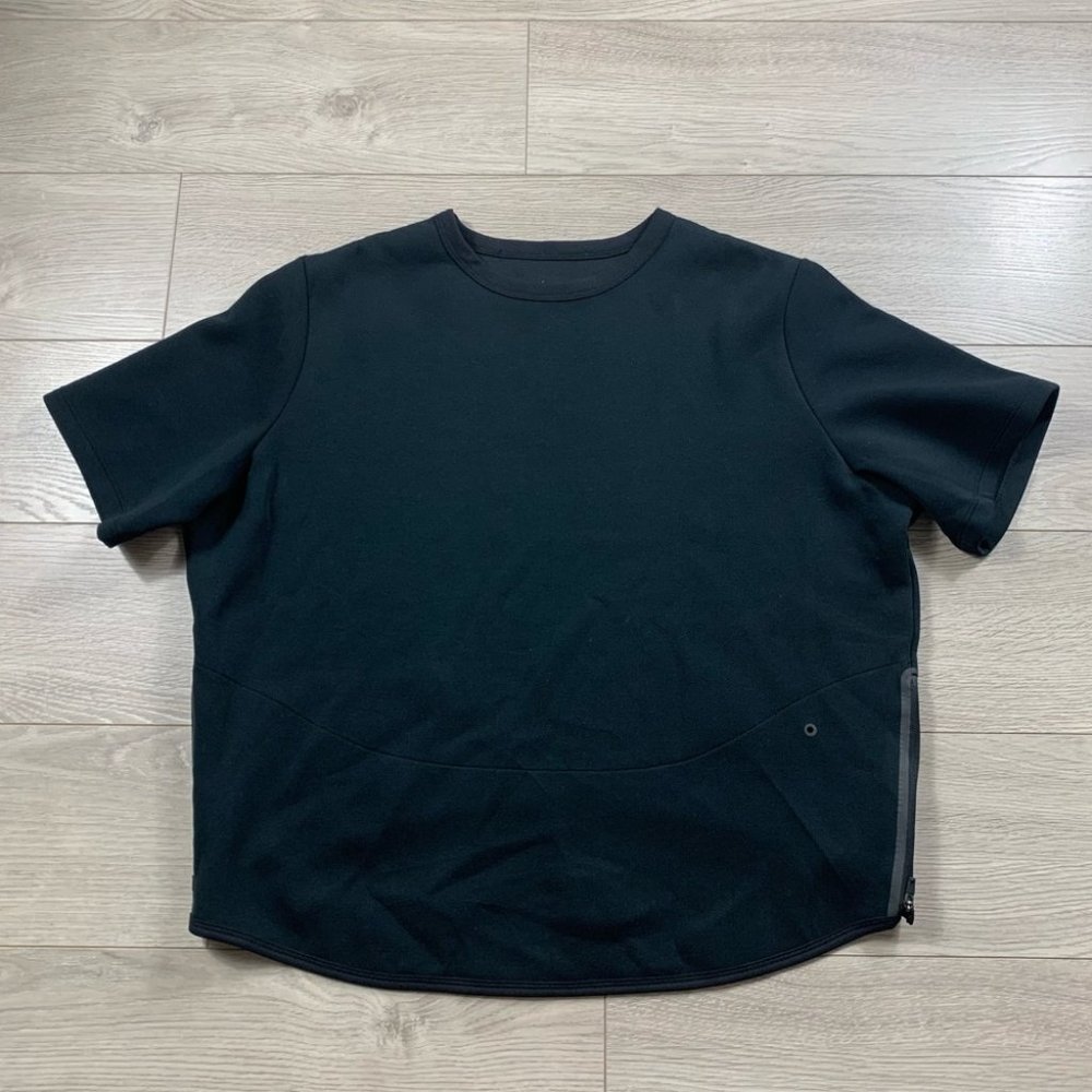Nike Dry Black Short Sleeve Training Sweater Top - Picture 3 of 11